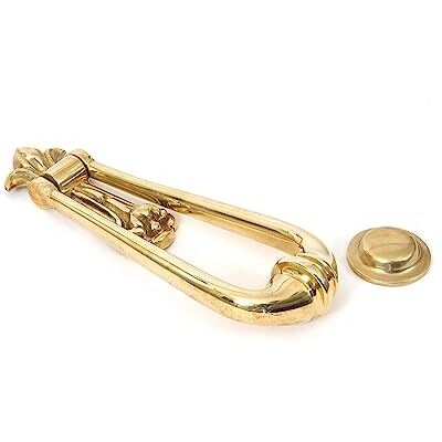 From the Anvil Polished Brass Loop Door Knocker From the Anvil Polished Brass Loop Door Knocker