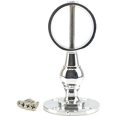 RopeServices UK 40mm Polished Chrome Decking Rope Standard Handrail Bracket, Deck Post End Fixing Post Fitting RopeServices UK 40mm Polished Chrome Decking Rope Standard Handrail Bracket, Deck Post End Fixing Post Fitting
