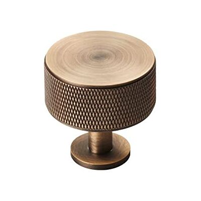 Carlisle Brass FTD703 Knurled Cabinet Radio Knob, Antique Brass Carlisle Brass FTD703 Knurled Cabinet Radio Knob, Antique Brass