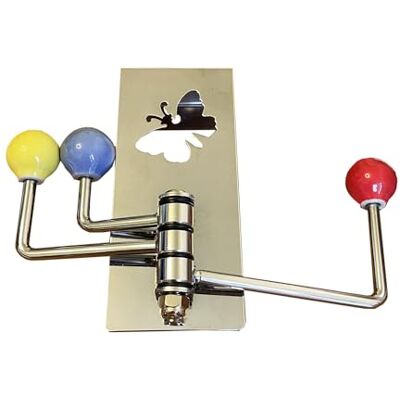 ASPECT Over The Door Hooks Hanger with 3 Ceramic Rotating Hooks (Multi Colour Balls) ASPECT Over The Door Hooks Hanger with 3 Ceramic Rotating Hooks (Multi Colour Balls)
