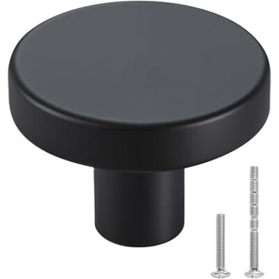 VEVOR Cabinet Knobs, 10 Pack, 1.26 Inch Black Zinc Alloy Drawer Pulls & Door Handles, Mushroom Kitchen Solid Knobs Dresser Handles, Cupboard Hardware with Screws for Bathroom Closet Cabinets Drawers VEVOR Cabinet Knobs, 10 Pack, 1.26 Inch Black Zinc Alloy Drawer Pulls & Door Handles, Mushroom Kitchen Solid Knobs Dresser Handles, Cupboard Hardware with Screws for Bathroom Closet Cabinets Drawers