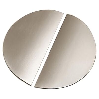 DSWZLQDXB 2 Pieces Drawer Pulls Half Circle,Decorative Semi Circle Door Knobs Invisible Cabinet Knobs Zinc Alloy,Cupboard Handle No Hole Punch Door Levers for Wardrobe (Hole spacing 32mm,Brushed) DSWZLQDXB 2 Pieces Drawer Pulls Half Circle,Decorative Semi Circle Door Knobs Invisible Cabinet Knobs Zinc Alloy,Cupboard Handle No Hole Punch Door Levers for Wardrobe (Hole spacing 32mm,Brushed)