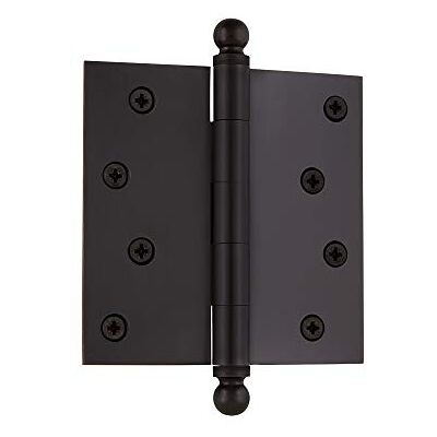 Nostalgic 728362 4" Ball Tip Residential Hinge with Square Corners Door, Oil-Rubbed Bronze Nostalgic 728362 4" Ball Tip Residential Hinge with Square Corners Door, Oil-Rubbed Bronze