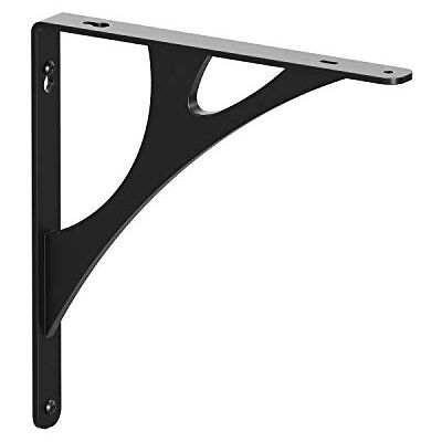 Knape & Vogt Shelf-Made D x 1 in. W x 10 in. H Black, Alloy Steel, Decorative Shelf Bracket, 500 lbs Knape & Vogt Shelf-Made D x 1 in. W x 10 in. H Black, Alloy Steel, Decorative Shelf Bracket, 500 lbs