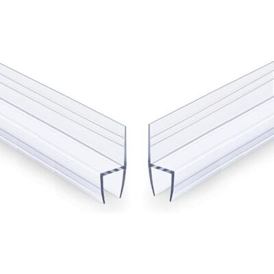 SKYPRO 2Pack 2 Meter H Type Glass Door Sealing Strip Silicone Bathtub Shower Weatherstrip Draft Plug Office Balcony Door and Window Sealing Tape (6mm) SKYPRO 2Pack 2 Meter H Type Glass Door Sealing Strip Silicone Bathtub Shower Weatherstrip Draft Plug Office Balcony Door and Window Sealing Tape (6mm)