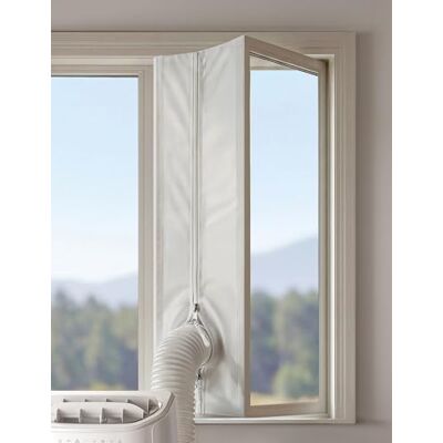DREO 400cm Universal Air Conditioner Window Seal Kit, Industrial Adhesive, No Drill, Self-Locking Zipper, Strong Seal & Clean Removal, Waterproof for Air Conditioner/Tumble Dryer/Dehumidifiers DREO 400cm Universal Air Conditioner Window Seal Kit, Industrial Adhesive, No Drill, Self-Locking Zipper, Strong Seal & Clean Removal, Waterproof for Air Conditioner/Tumble Dryer/Dehumidifiers