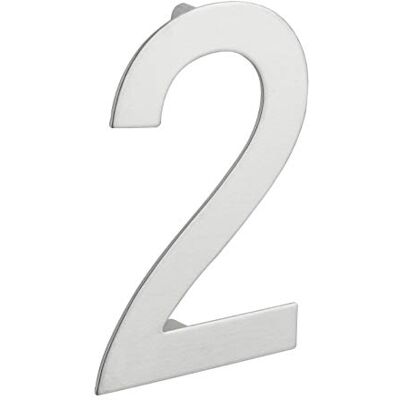 Thirard 00067552 Number "2" stainless steel H.100mm Screw-in Wall plate with signage Number 2 Accessories/Equipment Signage For indoor or outdoor use Thirard 00067552 Number "2" stainless steel H.100mm Screw-in Wall plate with signage Number 2 Accessories/Equipment Signage For indoor or outdoor use