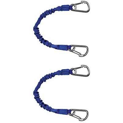 Extreme Max 3006.2899 BoatTector High-Strength Line Snubber & Storage Bungee, Value 2-Pack 12" with Medium Hooks, Blue Extreme Max 3006.2899 BoatTector High-Strength Line Snubber & Storage Bungee, Value 2-Pack 12" with Medium Hooks, Blue