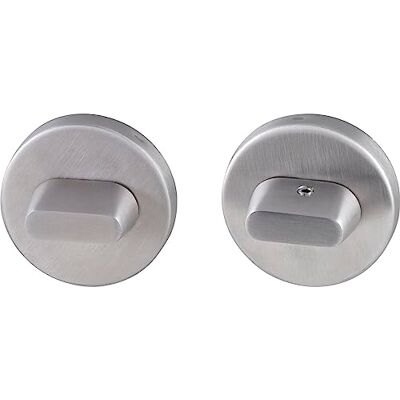 MARCHESI Toilet Rosette 53 mm with Rotary Latch on Both Sides – 2 x Latches + Rosette Matte Stainless Steel MARCHESI Toilet Rosette 53 mm with Rotary Latch on Both Sides – 2 x Latches + Rosette Matte Stainless Steel