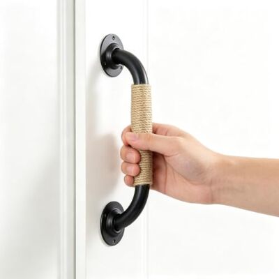 Yopappol 1 Pcs Shed Handle, Barn Door Handles, Cabinet Handle Doors Pulls Brushed Finish, Wrought Iron, Sturdy And Durable, Providing Stable Protection(125cm(49.21 in)) Yopappol 1 Pcs Shed Handle, Barn Door Handles, Cabinet Handle Doors Pulls Brushed Finish, Wrought Iron, Sturdy And Durable, Providing Stable Protection(125cm(49.21 in))
