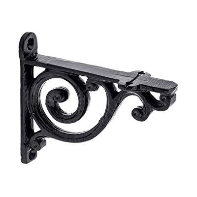 RICHELIEU Hardware BP9441100900 Decorative Shelf Support Bracket, 3.94", Rustic/Matte Black, 1 Count (Pack of 1) RICHELIEU Hardware BP9441100900 Decorative Shelf Support Bracket, 3.94", Rustic/Matte Black, 1 Count (Pack of 1)
