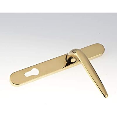 Yale Essentials Long Backplate Door Handle Gold Yale Essentials Long Backplate Door Handle Gold