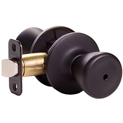 Design House 779264 Tulip Privacy Bed and Bath Door Knob Matte Black Design House 779264 Tulip Privacy Bed and Bath Door Knob Matte Black