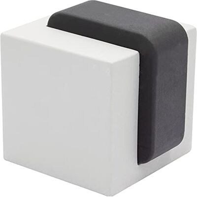 WAGNER Doorstop Concrete Cube 40 x 45 x 45 mm, Design Buffer Made of Concrete + Soft Thermostatic Rubber, to be Screwed on Floors, mounting Material Included 15518611 WAGNER Doorstop Concrete Cube 40 x 45 x 45 mm, Design Buffer Made of Concrete + Soft Thermostatic Rubber, to be Screwed on Floors, mounting Material Included 15518611