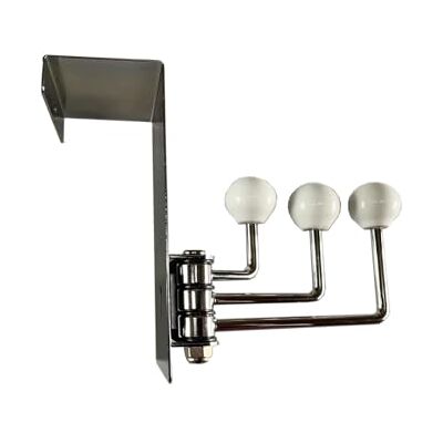 ASPECT Over The Door Hooks Hanger with 3 Ceramic Rotating Hooks (White Balls) ASPECT Over The Door Hooks Hanger with 3 Ceramic Rotating Hooks (White Balls)