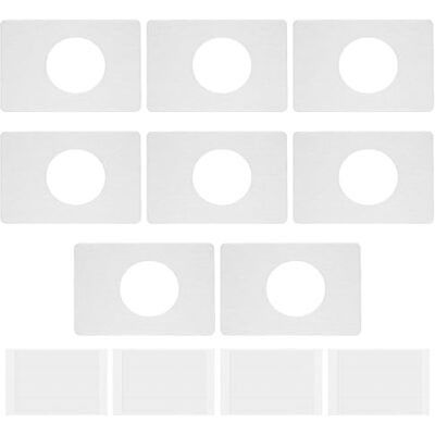 VGOL 8Pcs Door Lock Repair Plate 13CM X 9CM for 5.5CM Spherical Lock Reinforcement Plate Stainless Steel Door Lock Fixing Plate for Door Knob/Lever/Deadbolt Fixing Filler Cover Plate,Silver VGOL 8Pcs Door Lock Repair Plate 13CM X 9CM for 5.5CM Spherical Lock Reinforcement Plate Stainless Steel Door Lock Fixing Plate for Door Knob/Lever/Deadbolt Fixing Filler Cover Plate,Silver