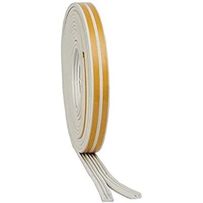Merriway BH03404 (4 Pcs) StormSeal Door & Window E-Profile Draught Excluder, Self Adhesive EPDM Rubber Weatherstrip, 10 Metres (32.1/2 foot) White (Pack of 4 by 2.5 Metre) Merriway BH03404 (4 Pcs) StormSeal Door & Window E-Profile Draught Excluder, Self Adhesive EPDM Rubber Weatherstrip, 10 Metres (32.1/2 foot) White (Pack of 4 by 2.5 Metre)