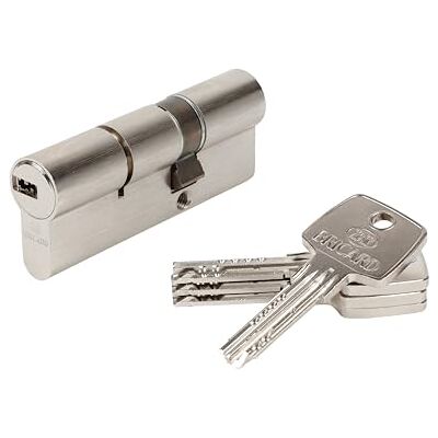 Bricard 17153 Double Astral 2.9 10 Nickel-Plated Brass Cylinder Piston Input, Personal Protection Against Drilling and Picking. Card., Nickel-Plated Steel, 80 = 30 + 50 Bricard 17153 Double Astral 2.9 10 Nickel-Plated Brass Cylinder Piston Input, Personal Protection Against Drilling and Picking. Card., Nickel-Plated Steel, 80 = 30 + 50
