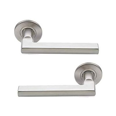 Bricard Tempo 668551 Handles on Rosette Stainless Steel Bricard Tempo 668551 Handles on Rosette Stainless Steel