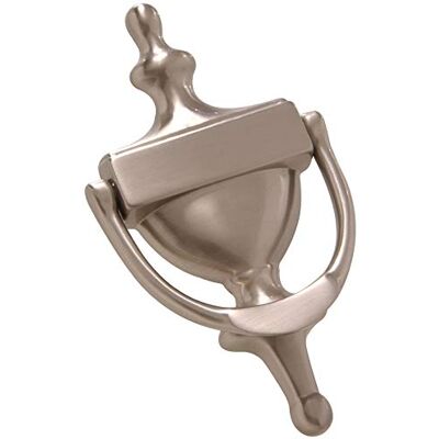 Hardware Essentials Hillman 852724 Satin Door Knocker, Nickel Without Viewer, 7 Inches Hardware Essentials Hillman 852724 Satin Door Knocker, Nickel Without Viewer, 7 Inches