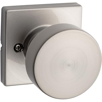 Kwikset 97300-933 Pismo Bedroom/Bathroom Door Knob, Round, Satin Nickel Kwikset 97300-933 Pismo Bedroom/Bathroom Door Knob, Round, Satin Nickel