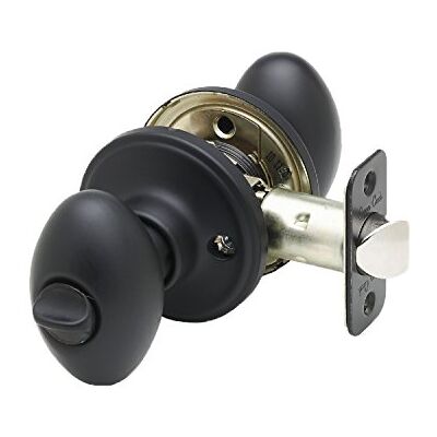 Copper Creek EK2030BC Egg Door Knob, Privacy Function, 1 Pack, in Black Copper Creek EK2030BC Egg Door Knob, Privacy Function, 1 Pack, in Black
