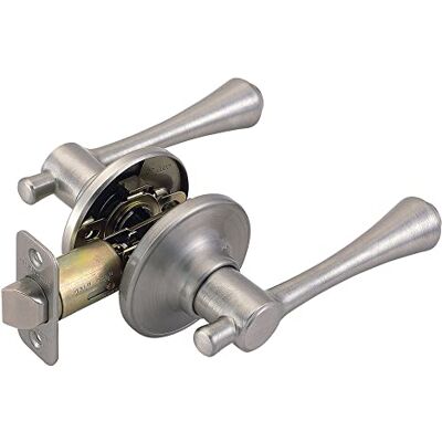 Design House 755413 Ironwood 2-Way Latch Passage Door Handle, Adjustable Backset, Satin Nickel Finish Design House 755413 Ironwood 2-Way Latch Passage Door Handle, Adjustable Backset, Satin Nickel Finish