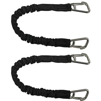 Extreme Max Black 12" 3006.2367 BoatTector High-Strength Line Snubber & Storage Bungee, Value 2-Pack-12 with Compact Hooks Extreme Max Black 12" 3006.2367 BoatTector High-Strength Line Snubber & Storage Bungee, Value 2-Pack-12 with Compact Hooks