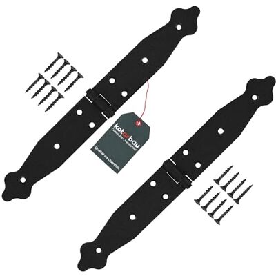 KOTARBAU Set of 2 Door Hinges 150 x 150 x 35 mm Powder-Coated Steel Black Hinges Folding Window Hinge Wooden Door Garden Gate Hinge Box Hinge KOTARBAU Set of 2 Door Hinges 150 x 150 x 35 mm Powder-Coated Steel Black Hinges Folding Window Hinge Wooden Door Garden Gate Hinge Box Hinge