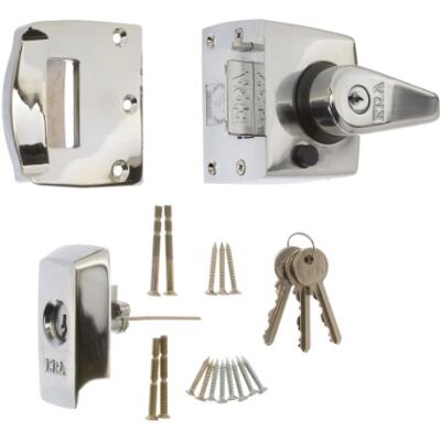 ERA 40mm Maximum Security BS Nightlatch Chrome Effect Body ERA 40mm Maximum Security BS Nightlatch Chrome Effect Body