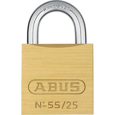 ABUS Brass Padlock 55/25 – Durable, Weather-Resistant Security Lock, Corrosion-Resistant, Ideal for Indoor and Outdoor Use ABUS Brass Padlock 55/25 – Durable, Weather-Resistant Security Lock, Corrosion-Resistant, Ideal for Indoor and Outdoor Use
