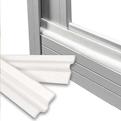Jc.upin 236 Inch Draught Excluder for Doors Frame Windows Seal Strip UPVC Window Draft Weather Stripping, Self-Adhesive Insulation, Sound Proof Tape, Wind Blocker Insulation 6M, White Jc.upin 236 Inch Draught Excluder for Doors Frame Windows Seal Strip UPVC Window Draft Weather Stripping, Self-Adhesive Insulation, Sound Proof Tape, Wind Blocker Insulation 6M, White