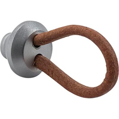 Technik Team Valverde Leather Brass Furniture Knob - Möbelgriff Technik Team Valverde Leather Brass Furniture Knob - Möbelgriff