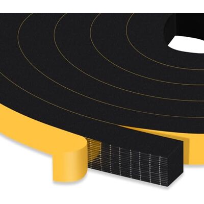 YIMIKI Weather Stripping Door Seal Strip 12mm(W) x 10mm(T), Strong Adhesive Blocks drafts, noise & vibration, high density foam insulation, single-sided adhesive, easy install, removable, no residue YIMIKI Weather Stripping Door Seal Strip 12mm(W) x 10mm(T), Strong Adhesive Blocks drafts, noise & vibration, high density foam insulation, single-sided adhesive, easy install, removable, no residue