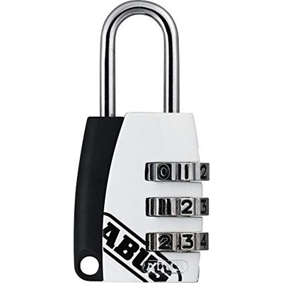 ABUS 53510 Die Cast Combination Padlock White ABUS 53510 Die Cast Combination Padlock White