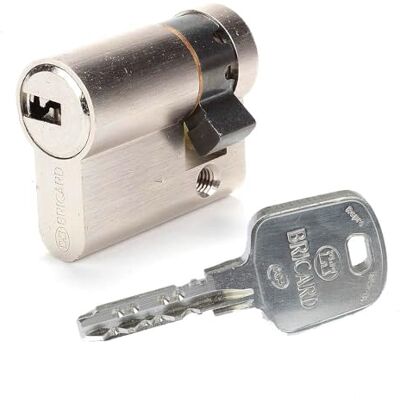 Bricard Serial XP 10 + 30 18006 Half Cylinder Lock Nickel-Plated Bricard Serial XP 10 + 30 18006 Half Cylinder Lock Nickel-Plated