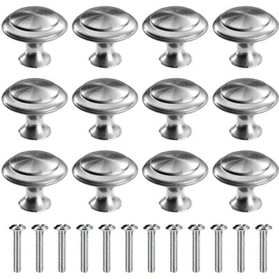 MengH-SHOP Cabinet Knob Round Door Knobs 30mm Mushroom Shape Pull Handle with Screws for Cabinet Wardrobe Drawer Cupboard 12 Pieces Silver (DQMGLS01_SL12-MHKJ) MengH-SHOP Cabinet Knob Round Door Knobs 30mm Mushroom Shape Pull Handle with Screws for Cabinet Wardrobe Drawer Cupboard 12 Pieces Silver (DQMGLS01_SL12-MHKJ)
