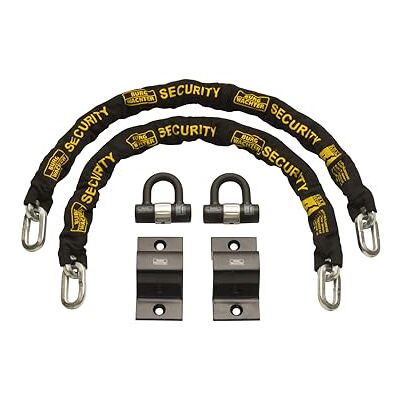 Burg-Wächter Burg-Wachter Sold Secure Diamond & Gold 12mm Keyed Alike Chain Lock & Ground Anchor Twin Pack, Black, 1M Burg-Wächter Burg-Wachter Sold Secure Diamond & Gold 12mm Keyed Alike Chain Lock & Ground Anchor Twin Pack, Black, 1M