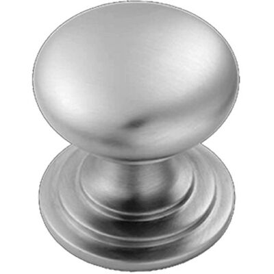 Carlisle Brass Premium Quality Solid Victorian Cabinet Cupboard Door Knob Satin Chrome (50mm dia (2")) Carlisle Brass Premium Quality Solid Victorian Cabinet Cupboard Door Knob Satin Chrome (50mm dia (2"))