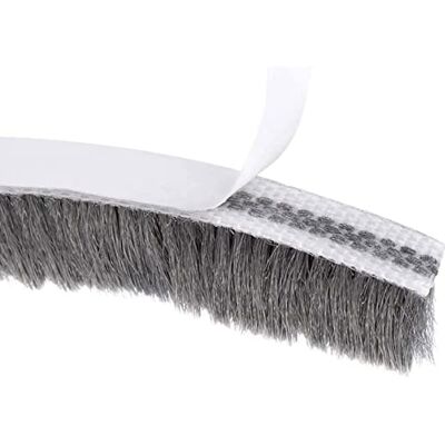 TA-VIGOR Brush Weather Stripping, 5m(L) x 7mm(W) x12mm(T) Adhesive Felt Door Seal Strip Pile Weatherstrip, High-Density Brush Strip Draught Excluder for Window Door TA-VIGOR Brush Weather Stripping, 5m(L) x 7mm(W) x12mm(T) Adhesive Felt Door Seal Strip Pile Weatherstrip, High-Density Brush Strip Draught Excluder for Window Door