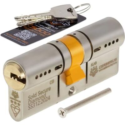 CERBERUS TS007 3-Star Euro Cylinder SSD Door Lock 45/45 (90mm) CERBERUS TS007 3-Star Euro Cylinder SSD Door Lock 45/45 (90mm)