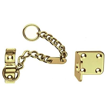 Carlisle Brass Heavy Door Chain, Polished Brass Carlisle Brass Heavy Door Chain, Polished Brass