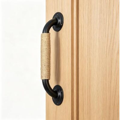 Yopappol 1 Pcs Shed Handle, Black Barn Door Handles, Cabinet Doors Pulls Wrought Iron, Resistant To Deformation, For Sliding, Garage, Shed, Gate, Closet(85cm(33.46 in)) Yopappol 1 Pcs Shed Handle, Black Barn Door Handles, Cabinet Doors Pulls Wrought Iron, Resistant To Deformation, For Sliding, Garage, Shed, Gate, Closet(85cm(33.46 in))