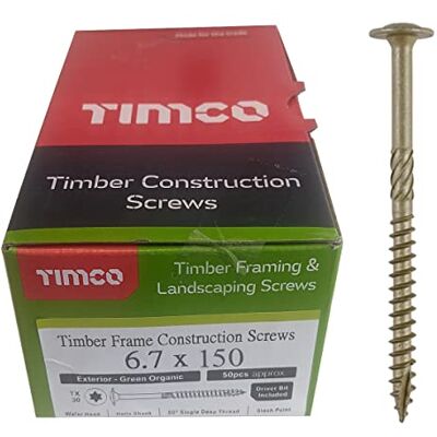 TIMco 150INW Index Timber Screw - Timber screw, Green, 6.7 x 150mm TIMco 150INW Index Timber Screw - Timber screw, Green, 6.7 x 150mm