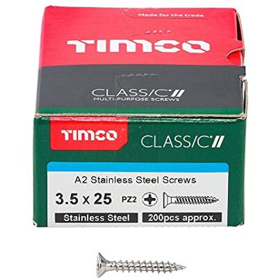 TIMco - 35025CLASS - PZ2 CSK - A2 S/S - Screw TIMco - 35025CLASS - PZ2 CSK - A2 S/S - Screw