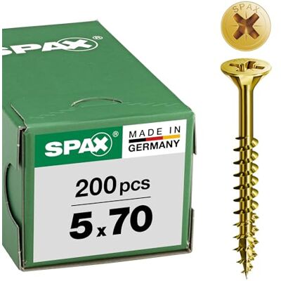 SPAX – Universal Screw Countersunk Head Phillips Z 4Cut Partial Thread Yellow Passivated A2L – 0291020350305, 0/1034/021/5,0/70/ /01 SPAX – Universal Screw Countersunk Head Phillips Z 4Cut Partial Thread Yellow Passivated A2L – 0291020350305, 0/1034/021/5,0/70/ /01