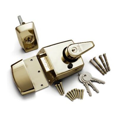 ERA 1930-31 40mm Maximum Security BS Nightlatch with Brass Effect Body ERA 1930-31 40mm Maximum Security BS Nightlatch with Brass Effect Body