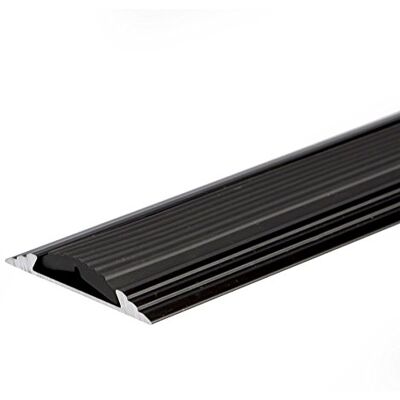 IANPAV Screw ANODISED Aluminium Anti Non Slip Door Floor BAR Edge Trim Threshold Profile 930mm x 50mm A10, Black IANPAV Screw ANODISED Aluminium Anti Non Slip Door Floor BAR Edge Trim Threshold Profile 930mm x 50mm A10, Black