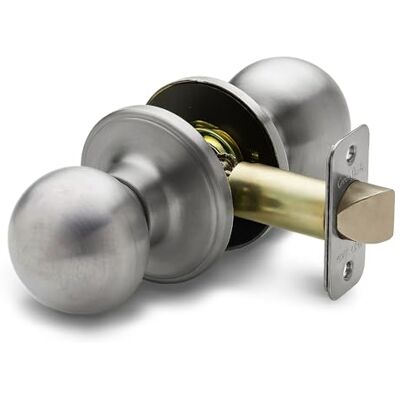 Copper Creek BK2020SS Ball Door Knob, Passage Function, 1 Pack, in Satin Stainless Copper Creek BK2020SS Ball Door Knob, Passage Function, 1 Pack, in Satin Stainless