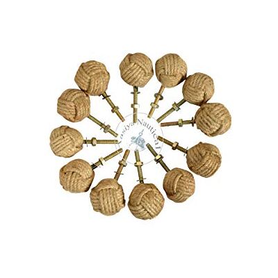 aasiya nautical Cabinet Knot Rope Knob/Jute Door Knobs Beach Seaside Home Decor Gift Item (12) aasiya nautical Cabinet Knot Rope Knob/Jute Door Knobs Beach Seaside Home Decor Gift Item (12)